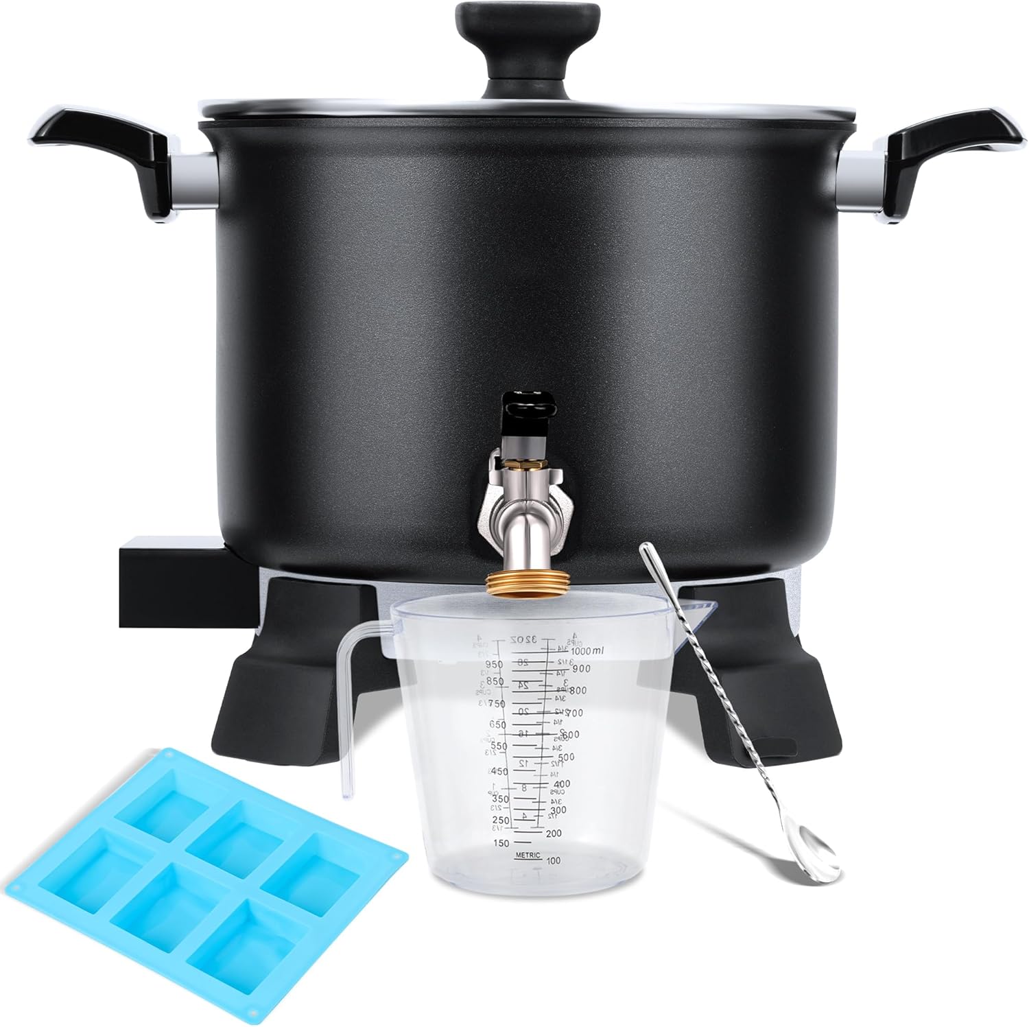 5L Soap Base Melter Soap Making Kit, Quick Pour Spout for