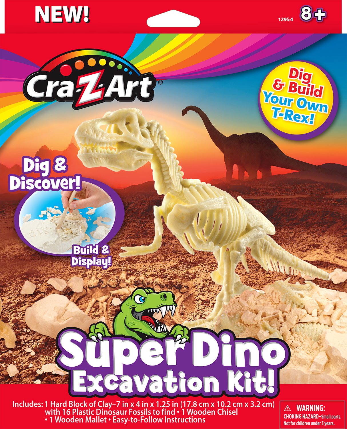 Amazon.com: Cra-Z-Art Super Dino Excavation Kit (12954) : Toys & Games
