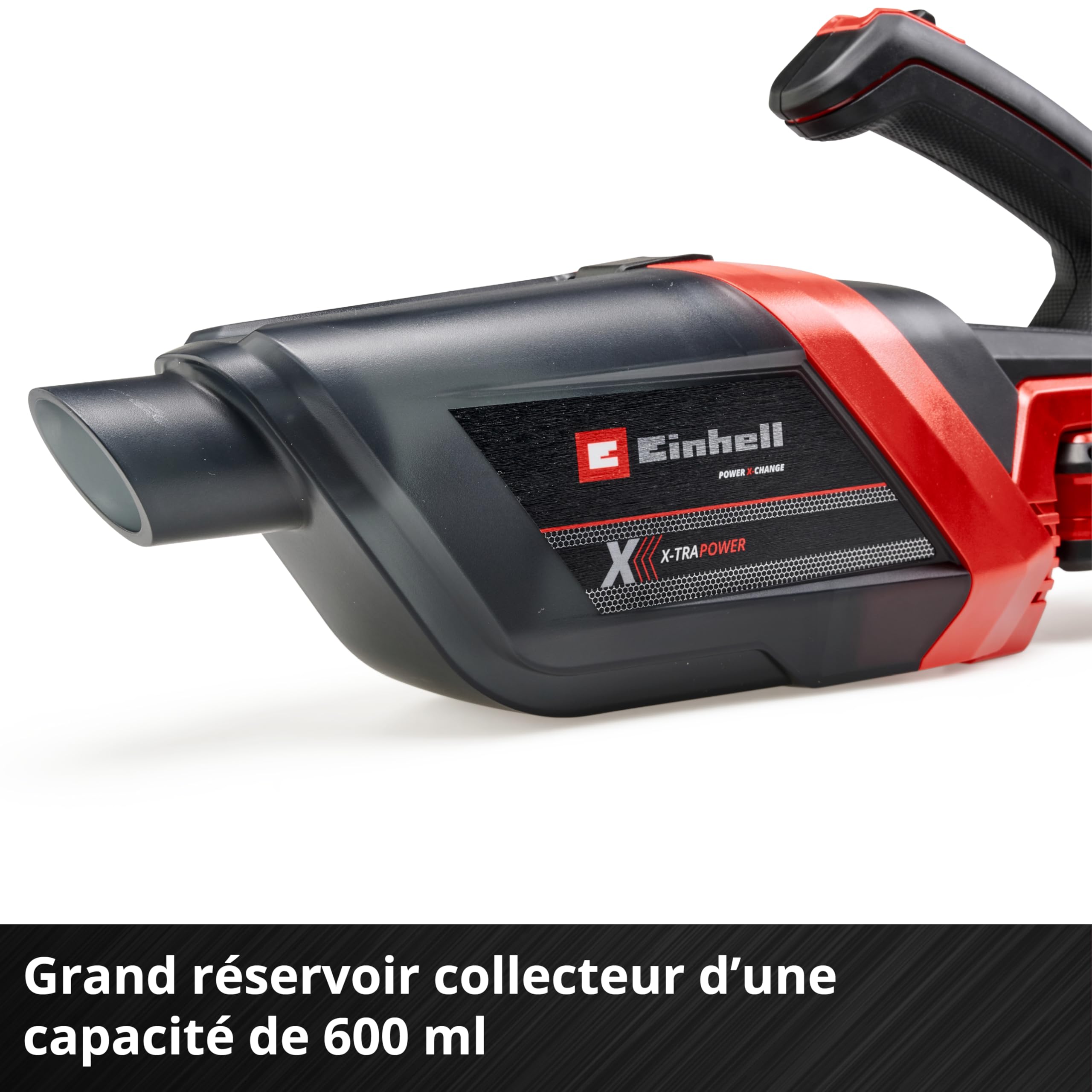 Einhell Aspirateur à Main sans Fil Te-HV 18/06 Li - Solo Power X-Change (18V, Colecteur de poussière 600 ML, avec Accessoires) Livré sans Batterie ni Chargeur