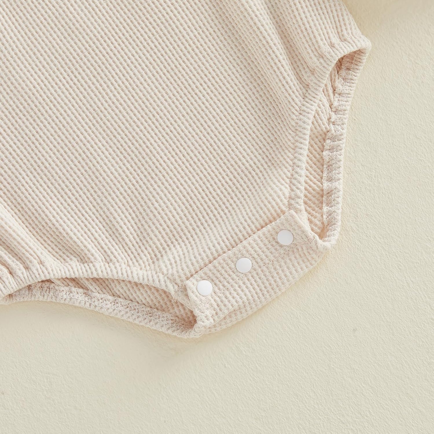 Newborn Baby Boy Girl Summer Clothes Crawfish Embroidery Waffled Short Sleeve Bubble Romper Bodysuit Cute Outfits