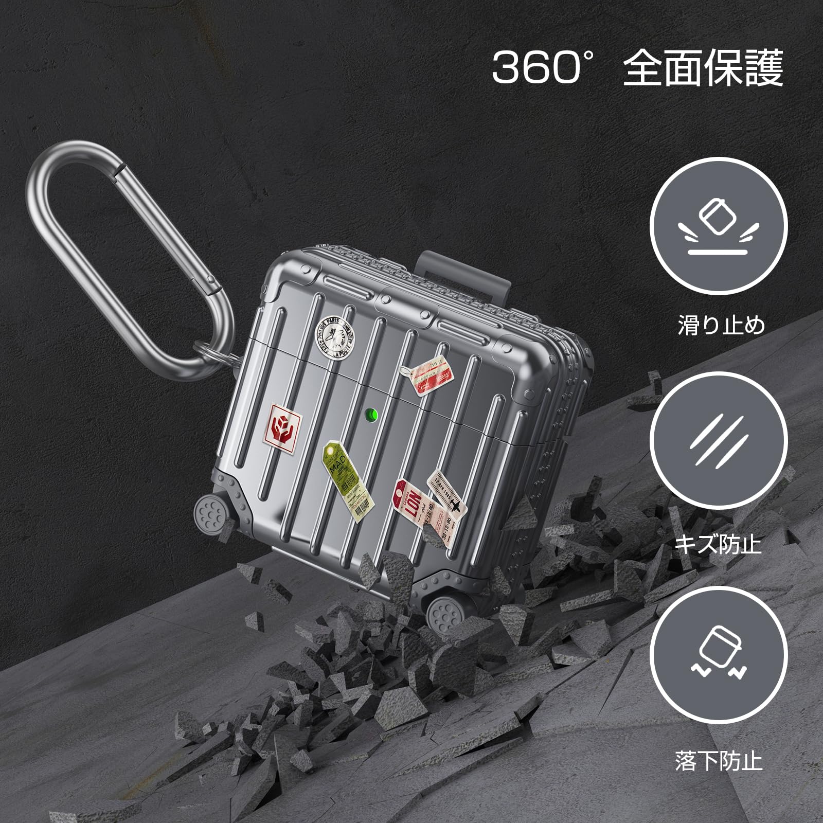 Apple AirPods4 ANC 保護ケース付き Amazon | CAGOS for AirPods 4ケース 2024 エアポッツ第4世代専用
