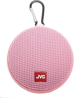 JVC Portable Wireless Speaker with Surround Sound, Bluetooth 5.0, Waterproof IPX4, 7-Hour Battery Life - SPSA2BTP (Pink)