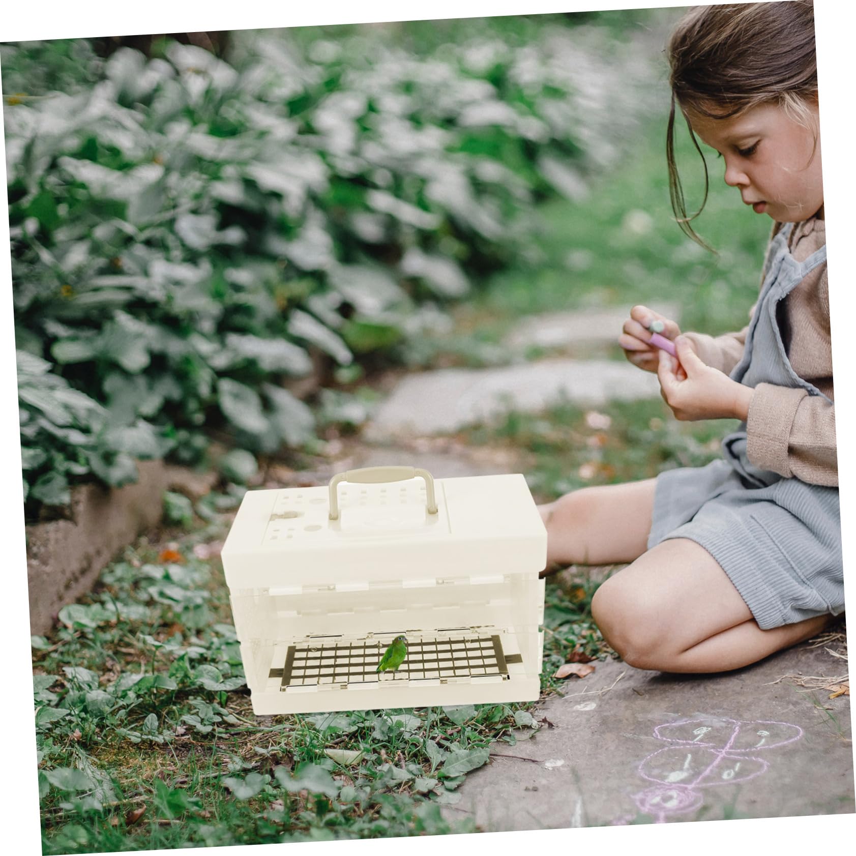 Toddmomy 3piezas Jaula para Pájaros Pequeña con Transportador De Aves Portátil para Periquitos y Conures para Paseos y Excursiones Diseño Multifuncional y Espacioso