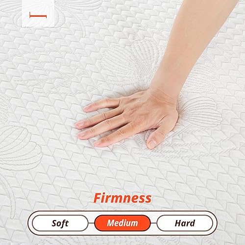 Miniatura 8 de PrimaSleep Colchón individual de espuma viscoelástica de gel de 10 pulgadas, con infusión de gel para mayor comodidad y alivio de presión,