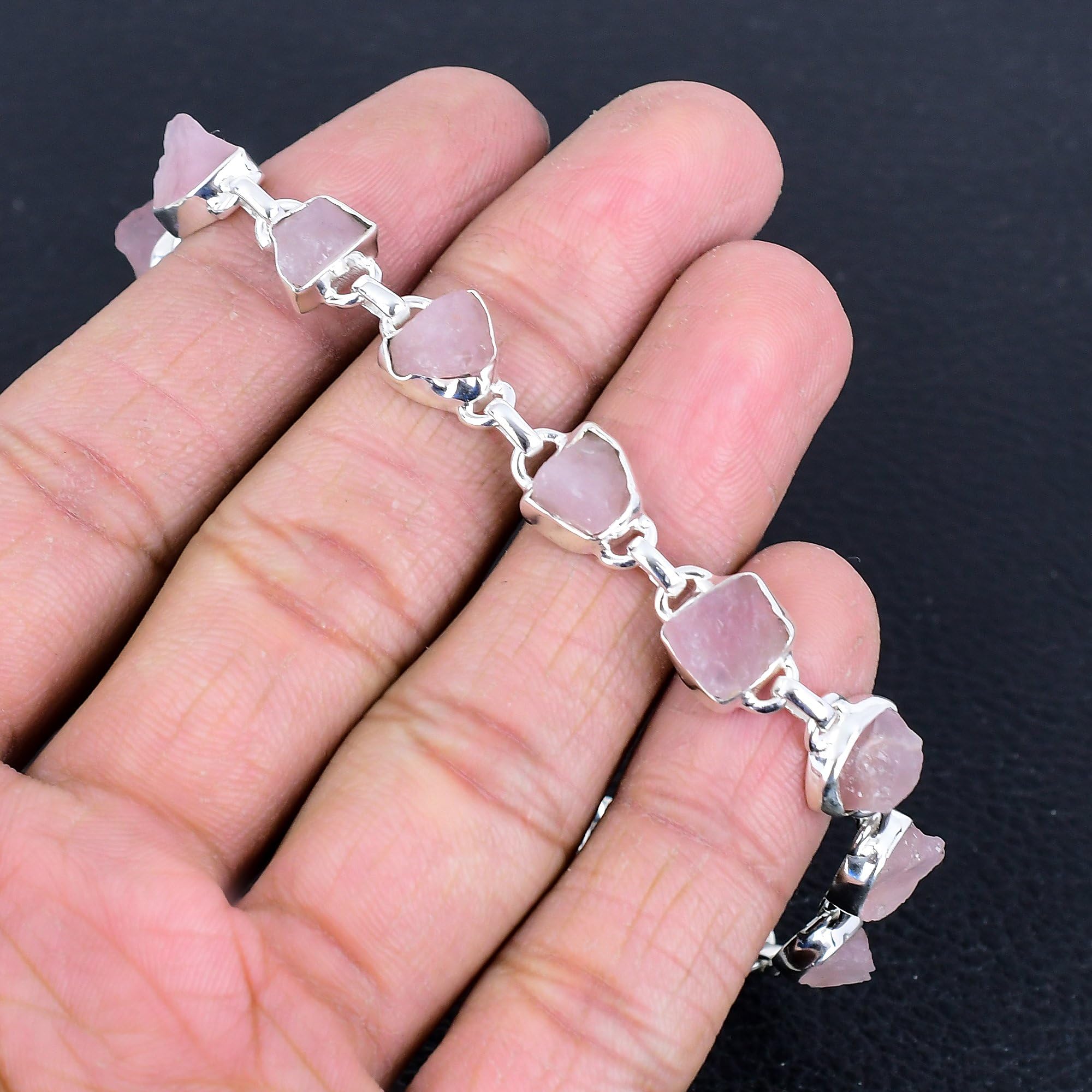 Bracciale rigido regolabile in argento Sterling 925 con pietra preziosa smeraldo naturale, per donne e ragazze, Metallo Gemma, Smeraldo