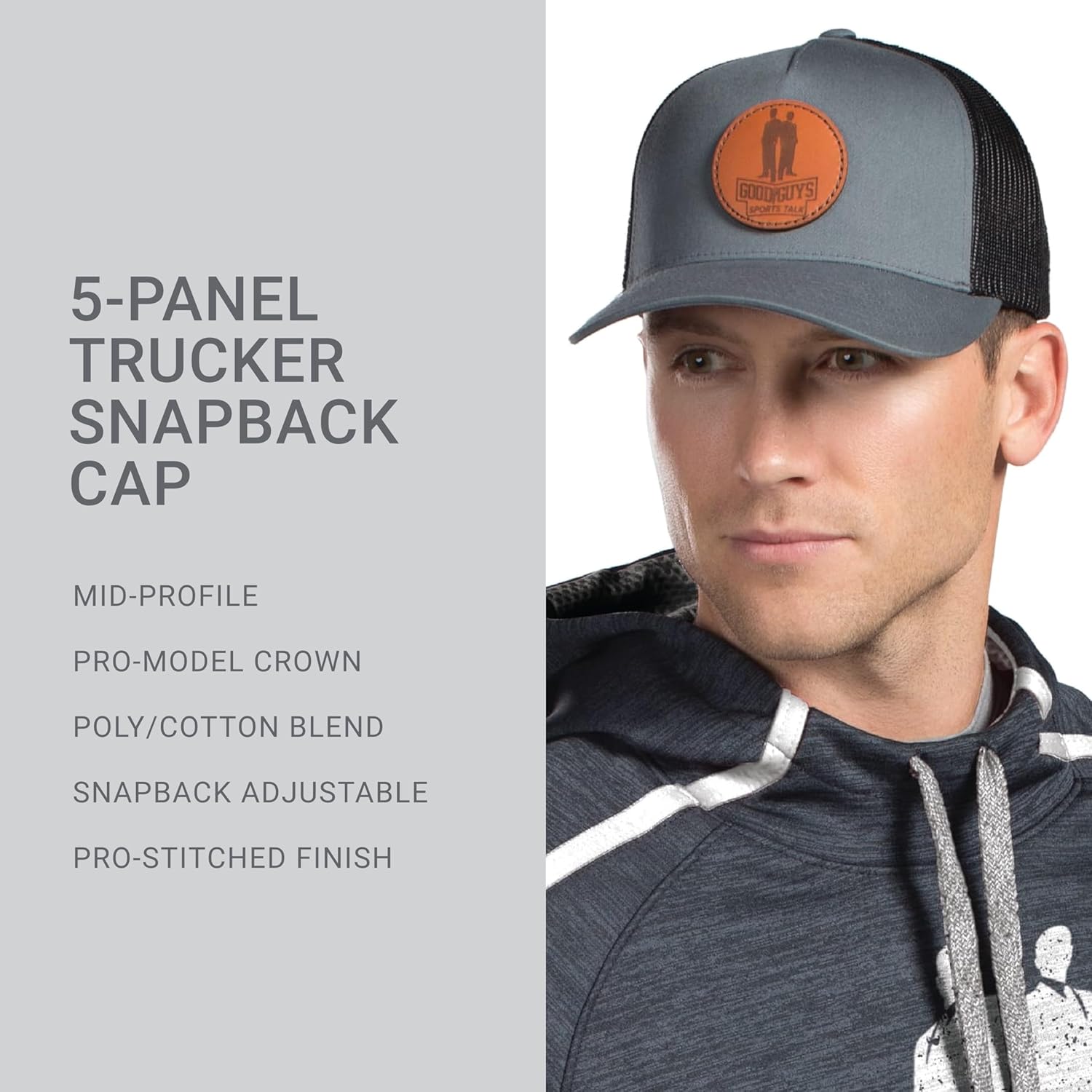 Pacific Headwear Unisex-Adult Pacific Headwear 5-Panel Trucker Snapback Cap - Image 6