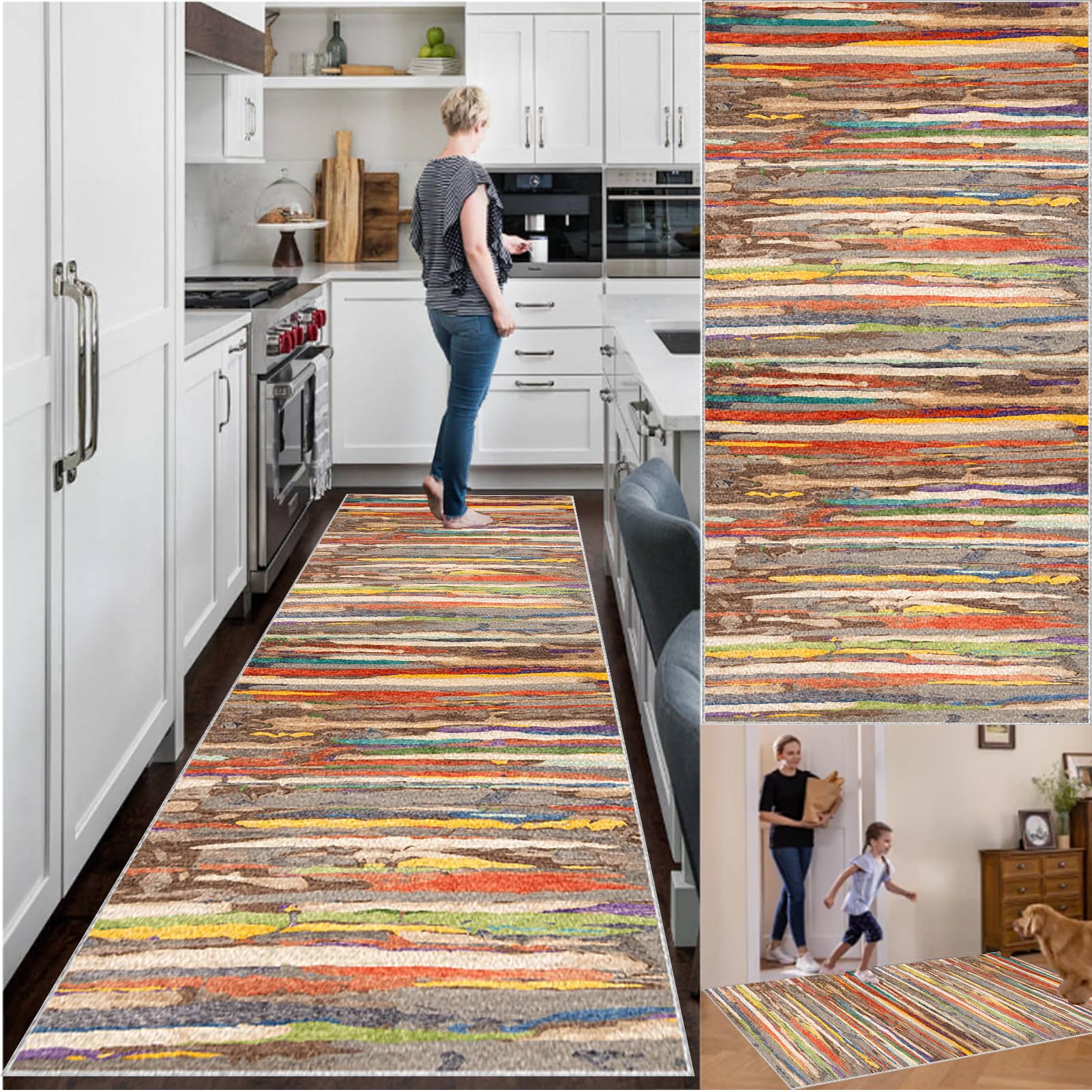Tapis de passage couloir long pour sécuriser les sols glissants de la maison