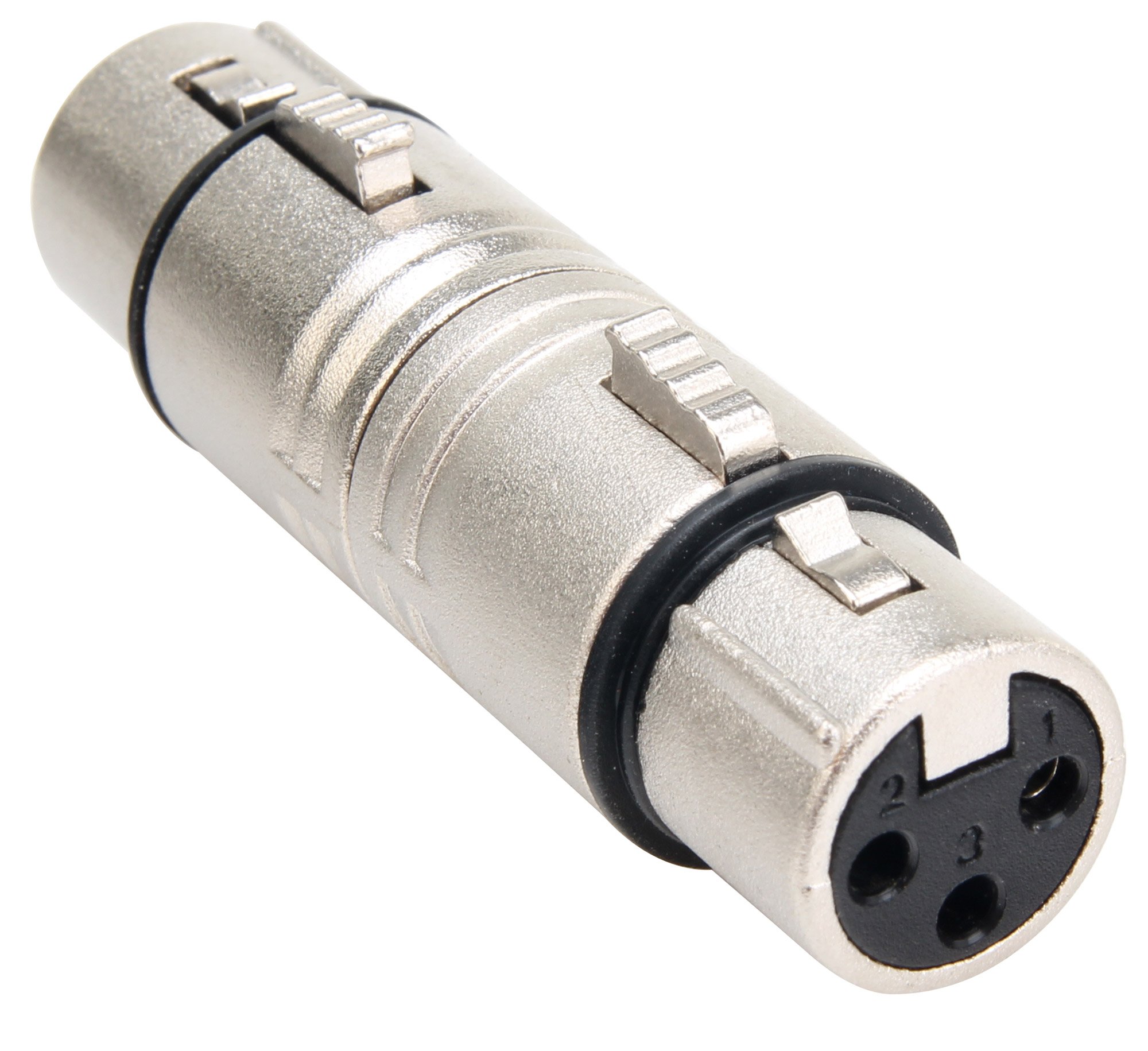 Pronomic Adapter AD-XFXF - żeński XLR na żeński XLR - okablowany i gotowy do użycia - solidne wykonanie - obudowa z odlewu ciśnieniowego metalu