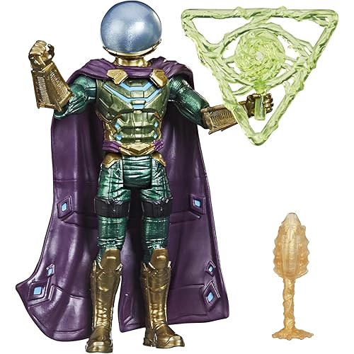 Spider-Man Marvel 6-Inch Mystery Web Gear Marvel's Mysterio Action Figure, Includes Mystery Web Gear Armor Accessory and Character Accessory, Ages 4 and Up