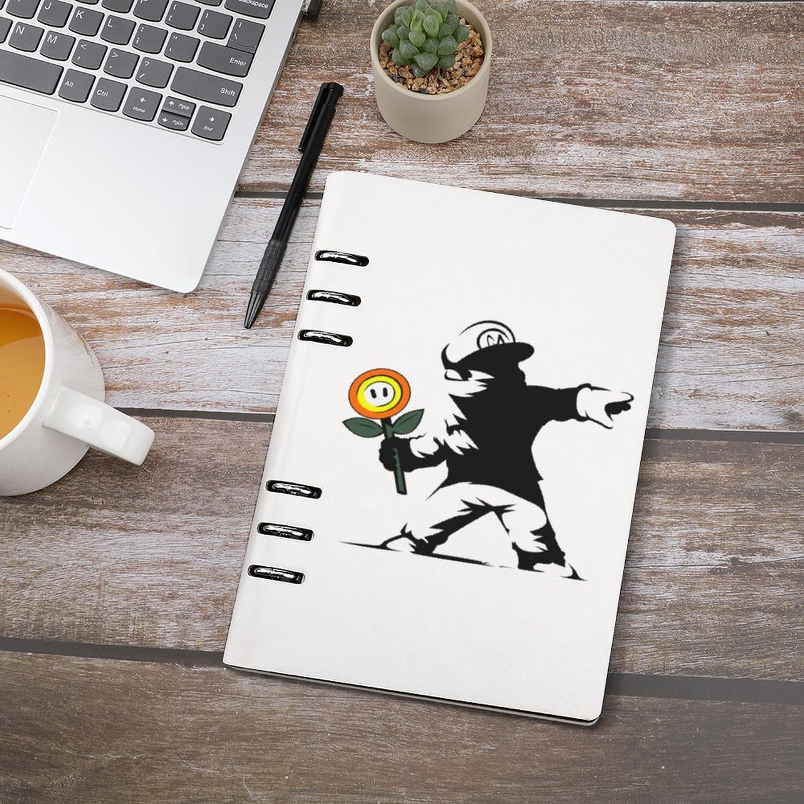 Amazon | ノートブック Banksy バンクシー 落書きアート ルーズリーフ