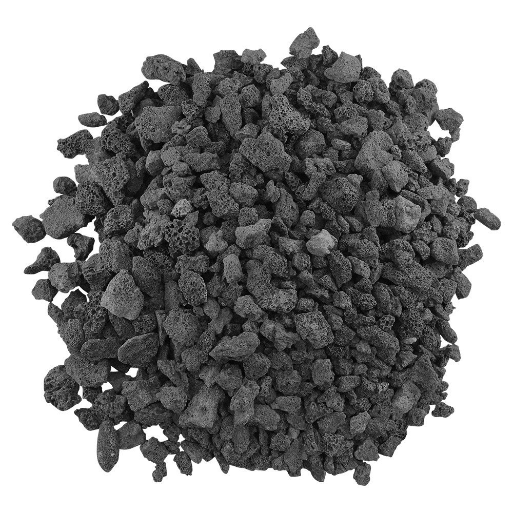 American Fireglass American Fire Products Medium Lava Rock, 12 - 1 Use in Fireplace, Fire Pit or Bowl Outdoor Indoor Volcanic Rock for Natural Gas or Propane Fires Decorative Landscaping 10 lb Bag.