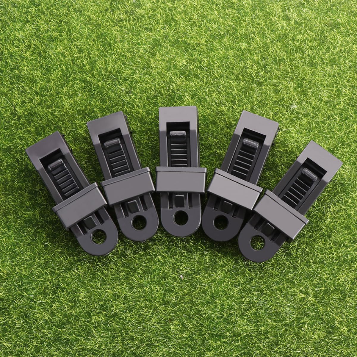 UKCOCO Clips para Tiendas de Campaña Resistentes al Viento, 30 Unidades, Negro