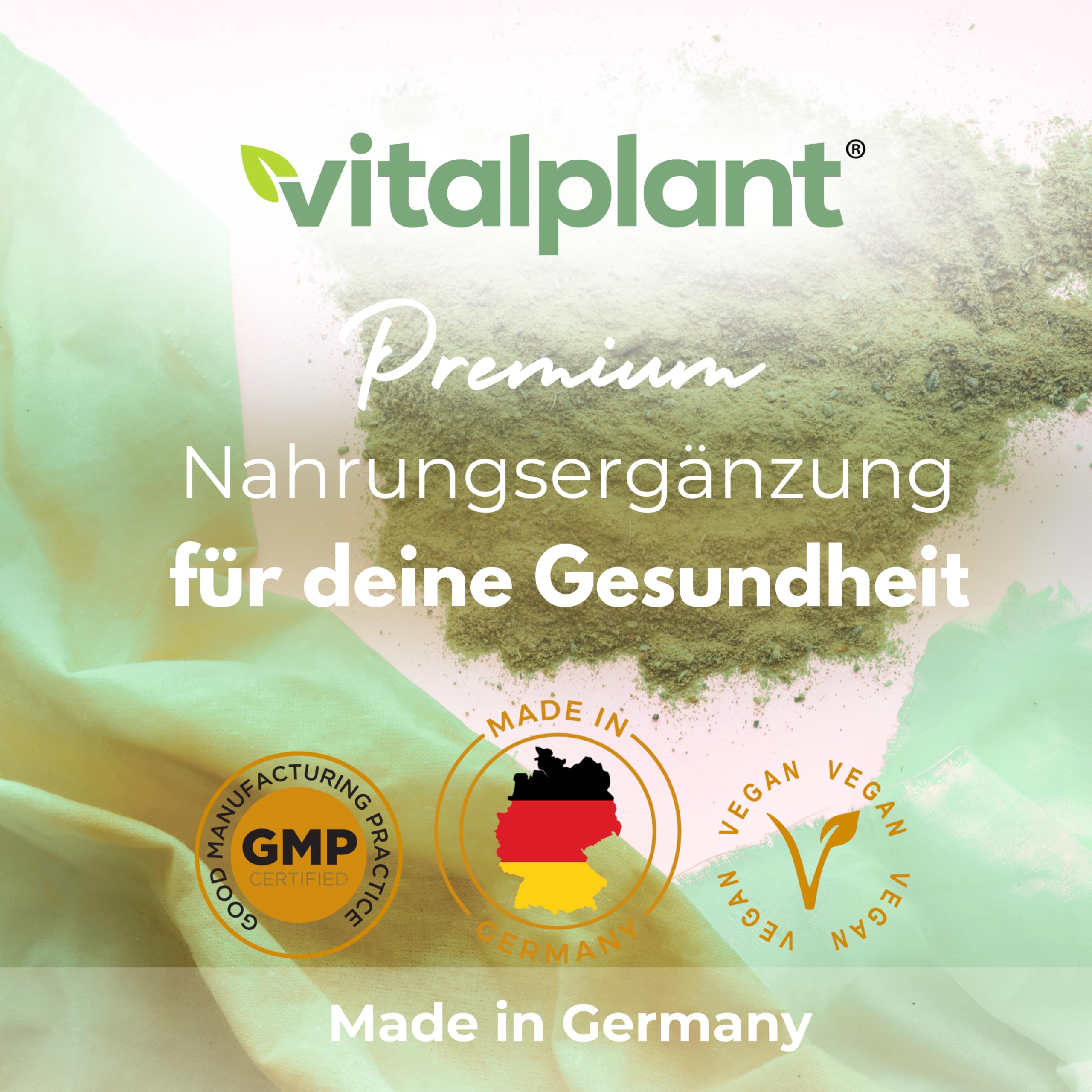 Vitalplant® Ackerschachtelhalm Extrakt 500mg im Braunglas - 120 Kapseln Hochdosiertes Schachtelhalm Extrakt (5:1) mit organischem Silizium - Vegan