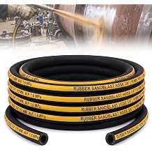 3/4" Id X 1.25" Od X 25ft Sandblast Hose Heavy Duty Rubber