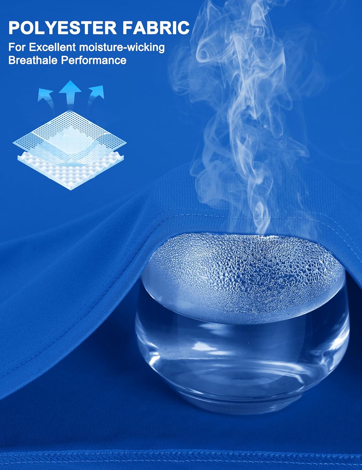 CRYSULLY Men's Long Sleeve 1/4 Zip Shirts Sun Protection Pullover UPF 50+ Rash Guard Running Lightweight T Shirt - Image 6