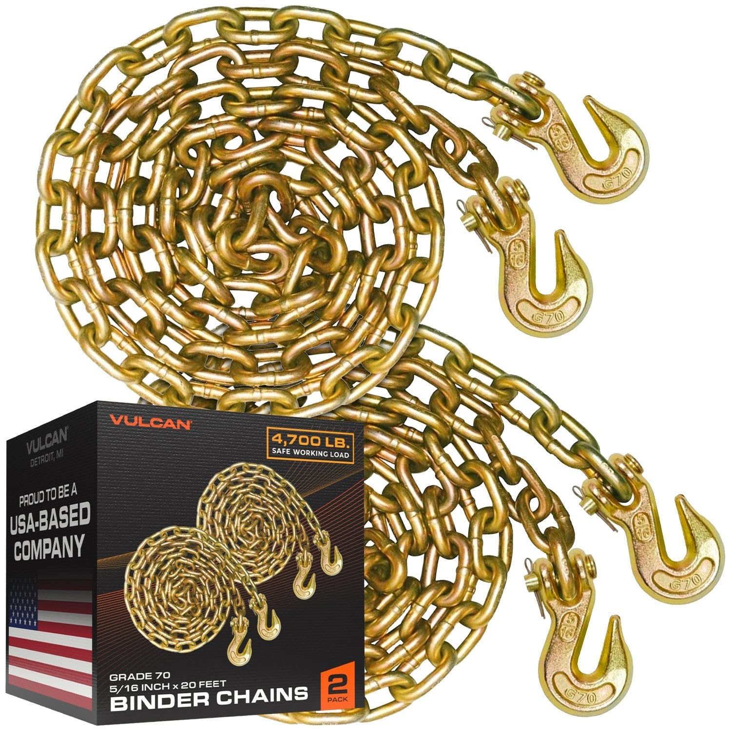Vulcan Binder Chain - 8ft, 3/8" - 6600 lb Safe Load -13