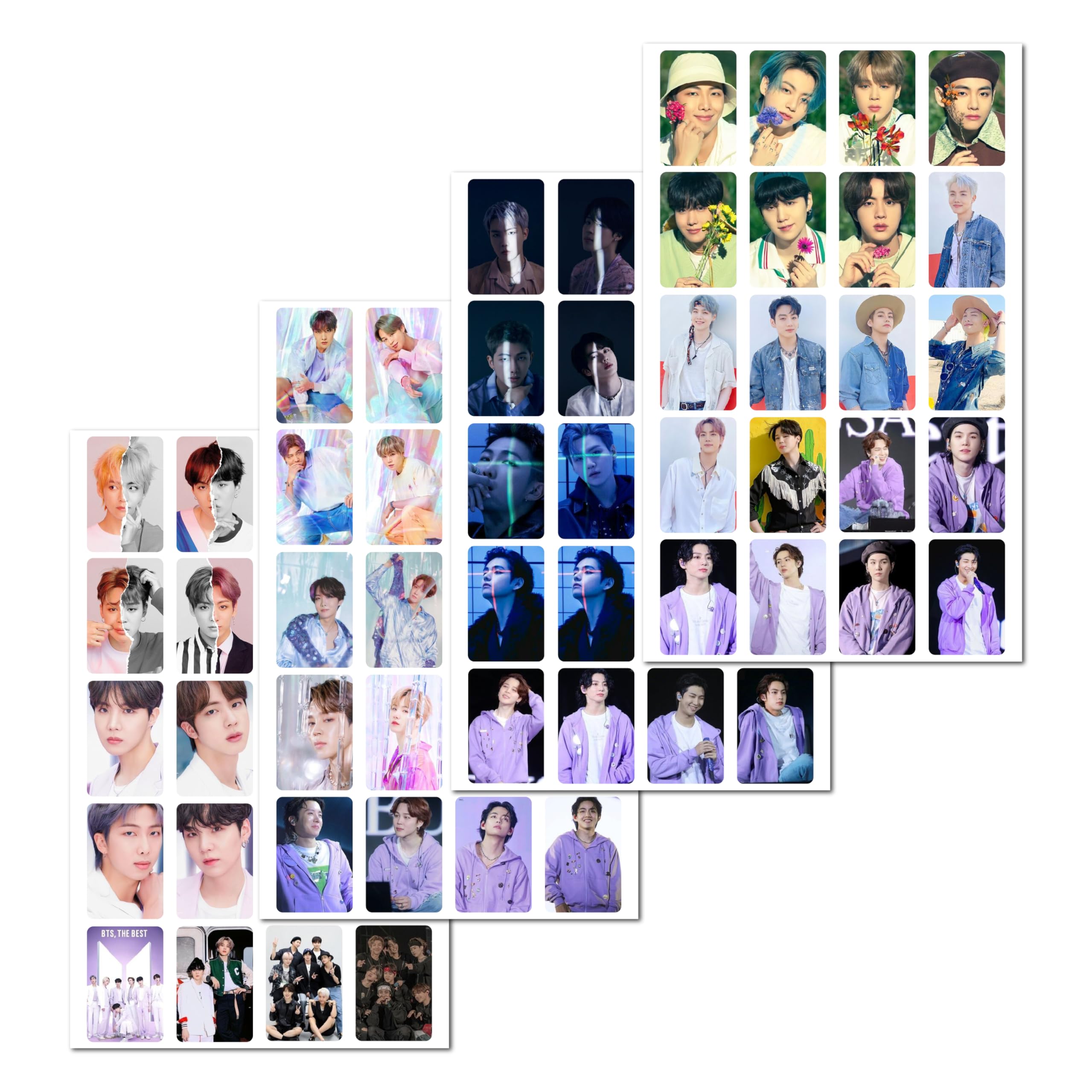 80 PCs BTS Stickers for Phone Case Laptop Journal Scrapbooking DIY Sticker