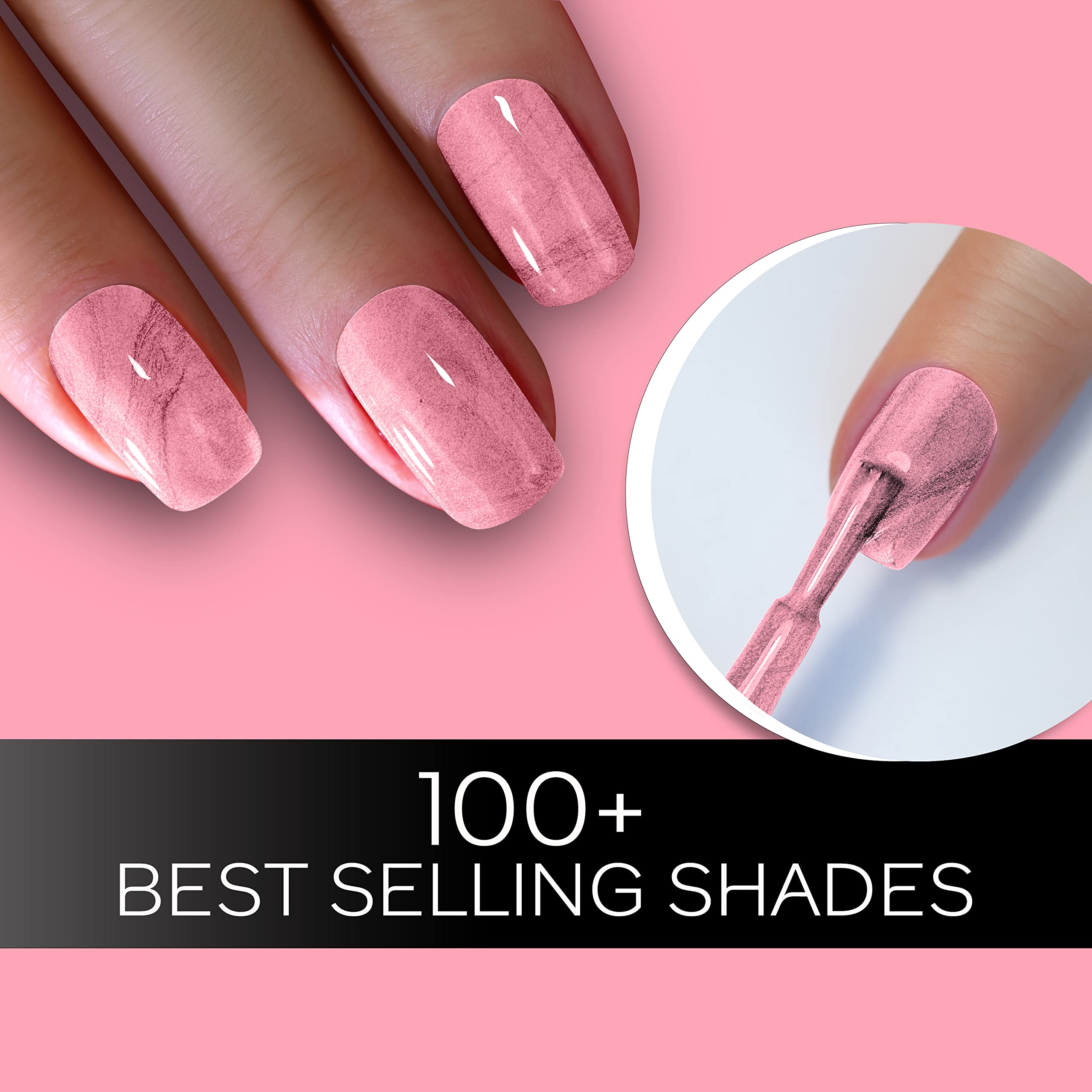 FACES CANADA Ultime Pro Splash Nail Enamel - Blush 105 (8ml) | Quick Drying | Glossy Finish | Long Lasting | No Chip Formula | High Shine Nail Polish For Women | No Harmful Chemicals 1