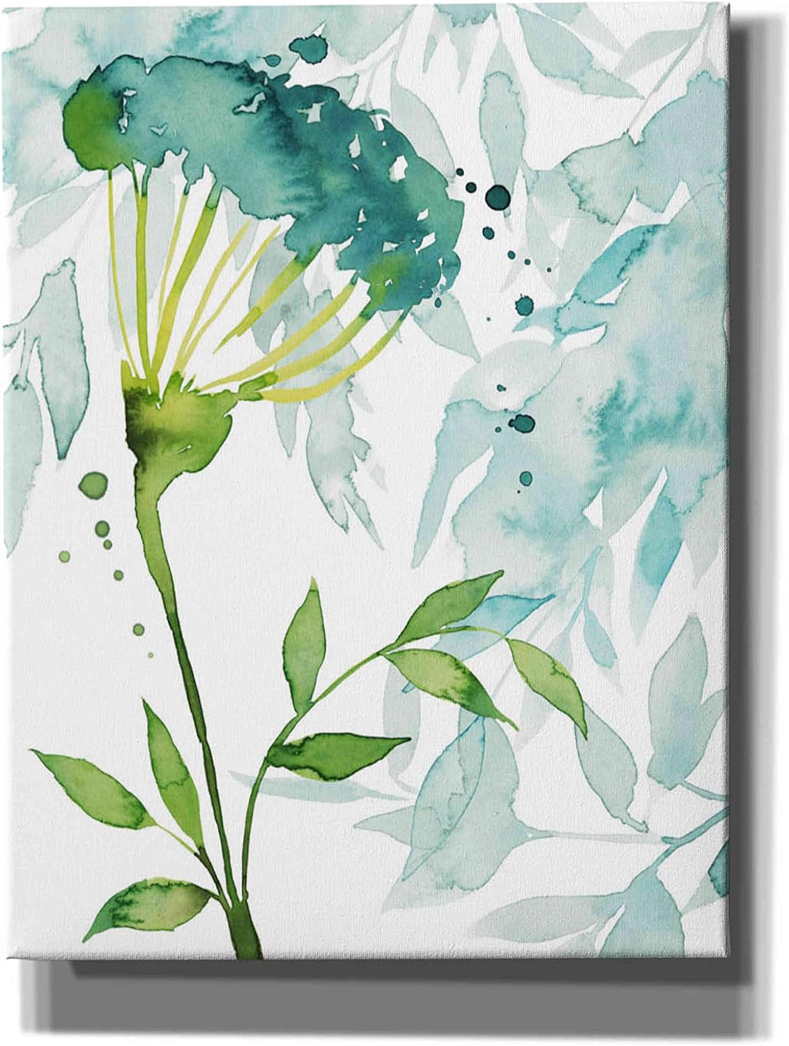 Epic Graffiti 'Flower and Leaf Layers II' by Grace Popp, Canvas Wall Art, 12"x16"