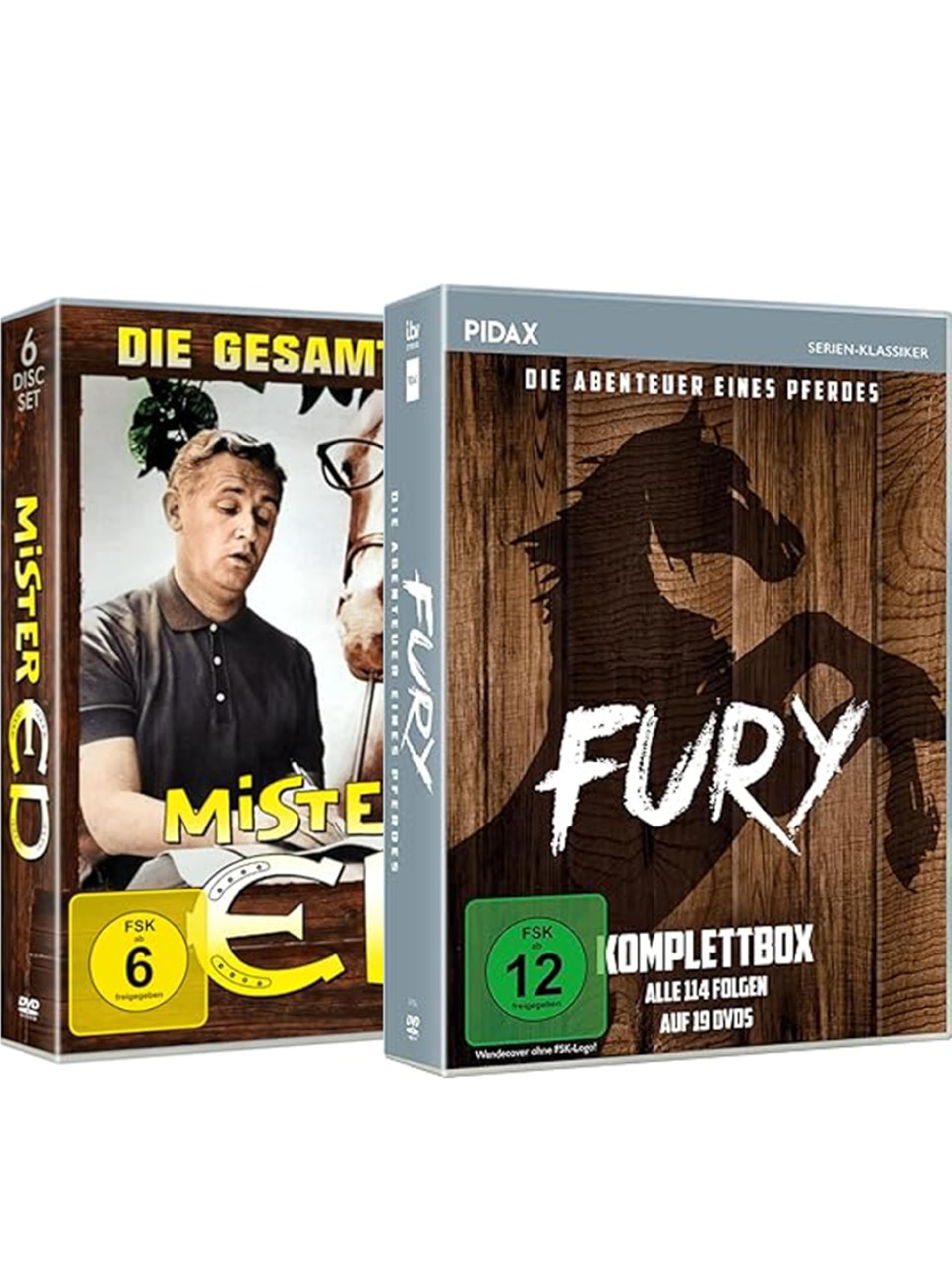 Fury (die komplette 114-teilige Serie) + Mister Ed (Best of 40 Episoden) – Zwei liebevolle Kultklassiker mit Pferden in der Hauptrolle [25 DVDs]