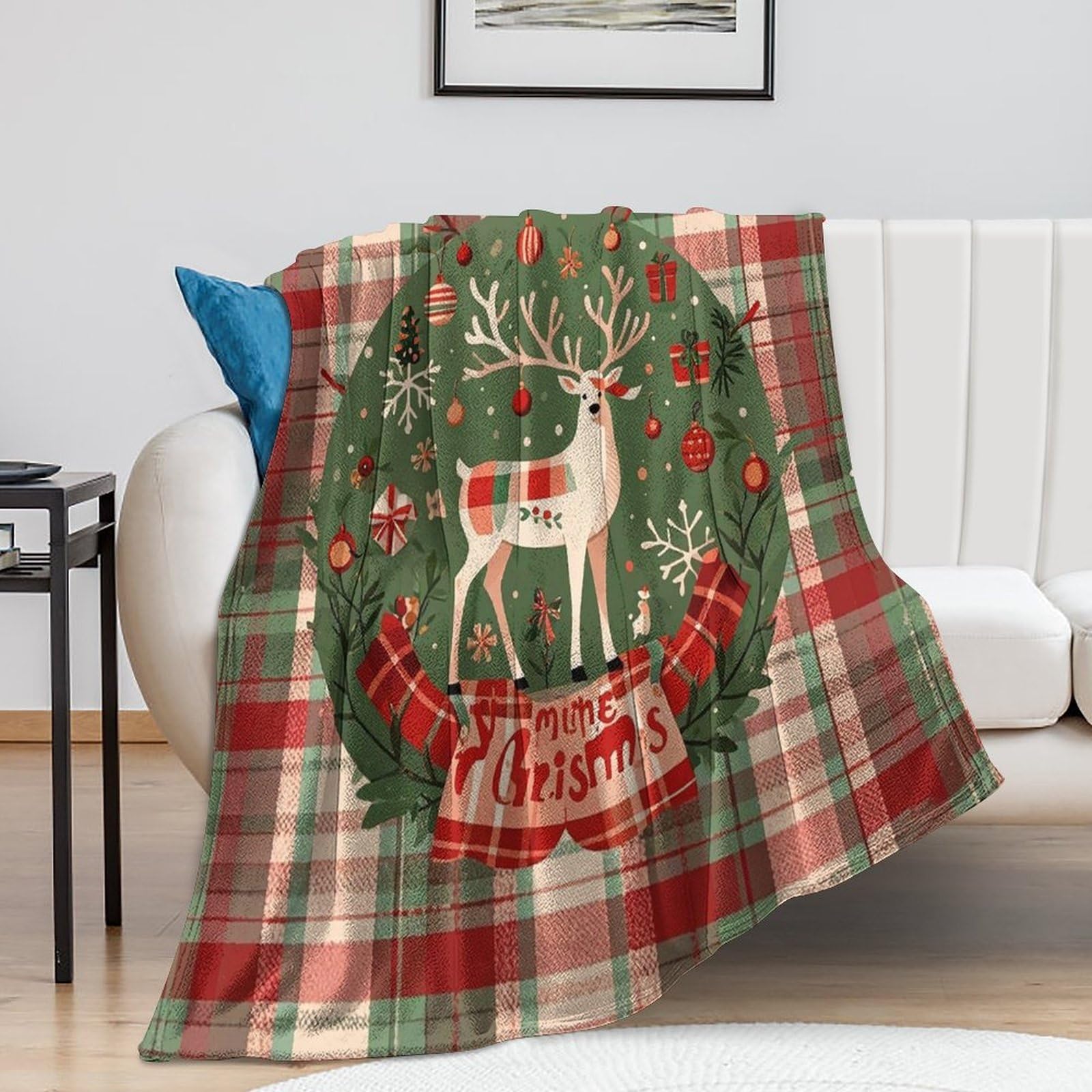 Couverture de lit de Noël pour des soirées cocooning au coin du feu