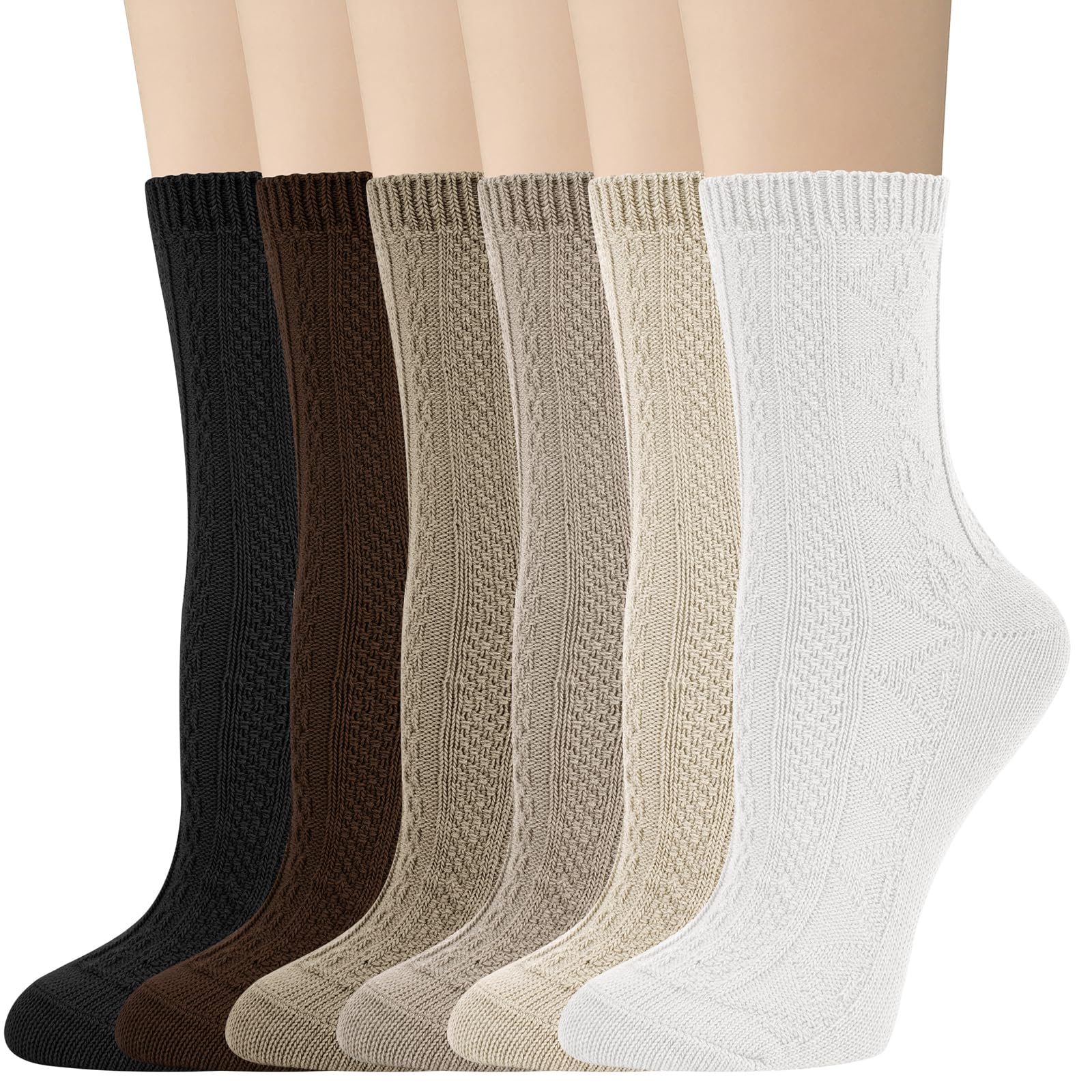 JustayCrew Socks for Women - Soft Knit Boot Calf Comfortable Cute Dress Cotton Socks Gifts