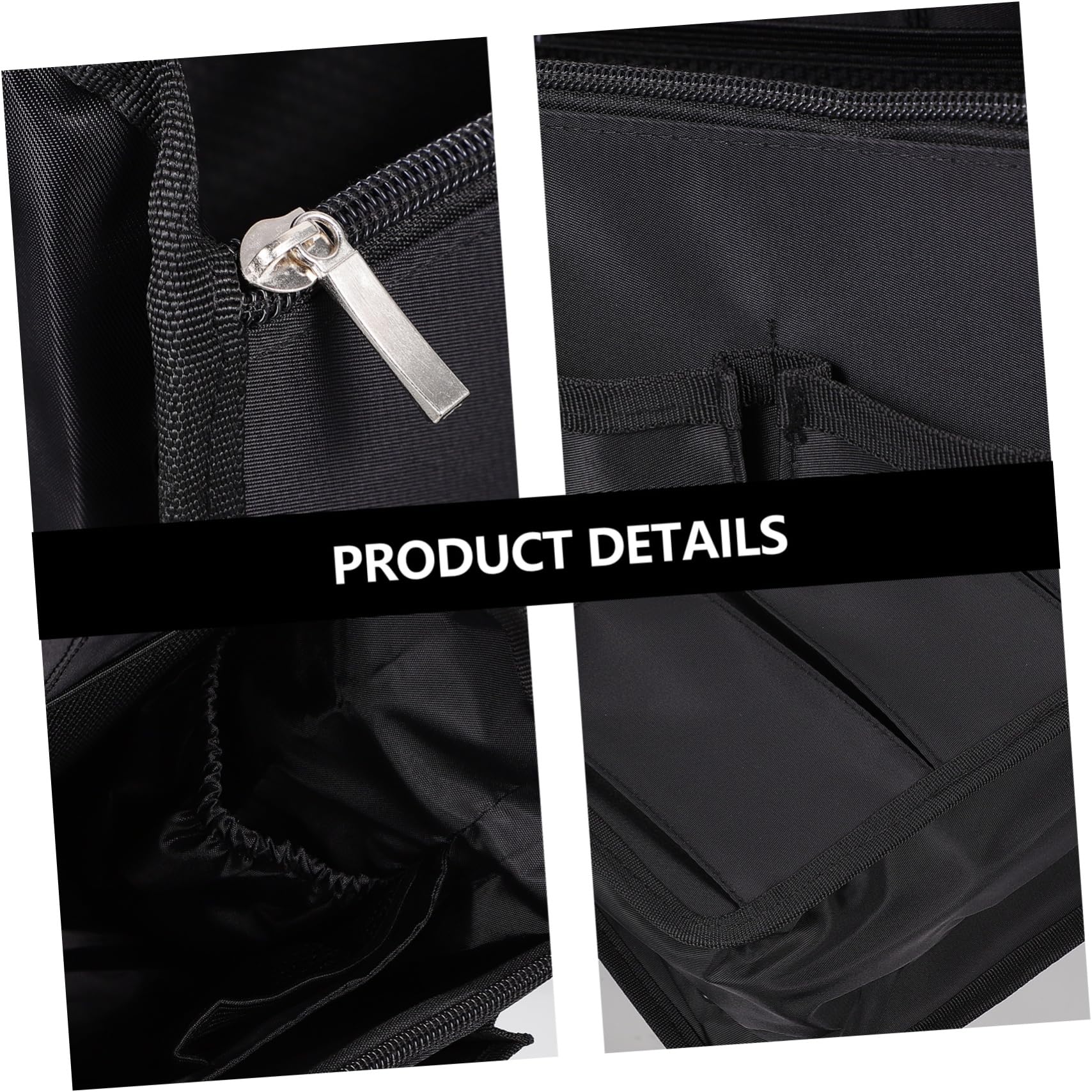 Organizador Interior para Mochila Negro de Nailon Plegable | 1 Pieza, Multibolsillos y Múltiples Compartimentos, Ligero para Viaje, Inserto Interior para Mochila