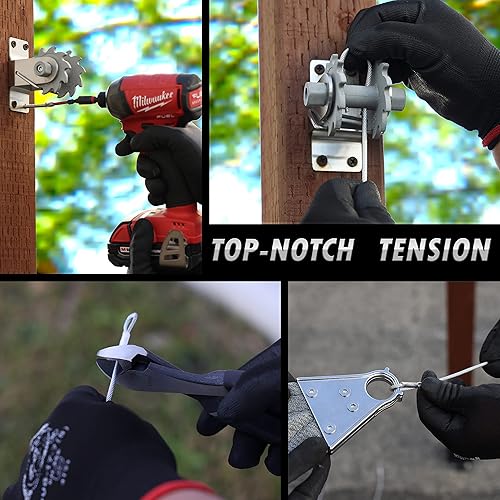 Miniatura 28 de ShadeMart Kit de accesorios de acero inoxidable de 10 pulgadas más cable resistente para toldo triangular con cable de extensión de 12 pies