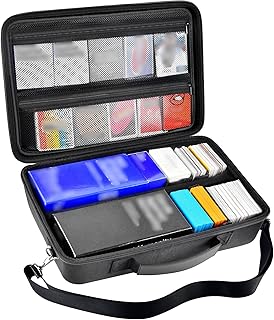 Trading Card Case Storage Box for 2700+ Cards. Deck Boxes for Standard Card Games. Travel Organizer Holder Compatible with TCG/ for Topps Baseball Sports/ for C.A.H/ for UNO/ for MTG/ for Yu-Gi-Oh