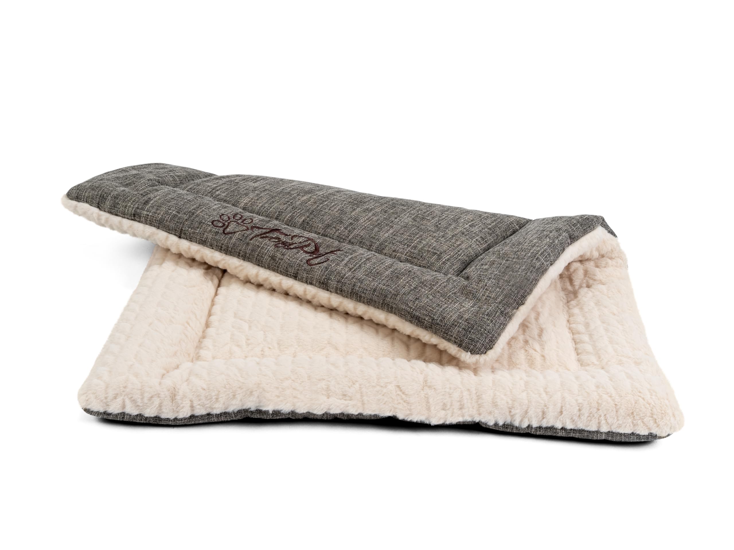TrendPet Hundedecke Heaven gefütterte Liegedecke, Wendedecke für Hunde und Katzen, Beige