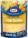 Kraft Finely Shredded Natural Triple Cheddar Shredded Cheese (8 oz Pouch)