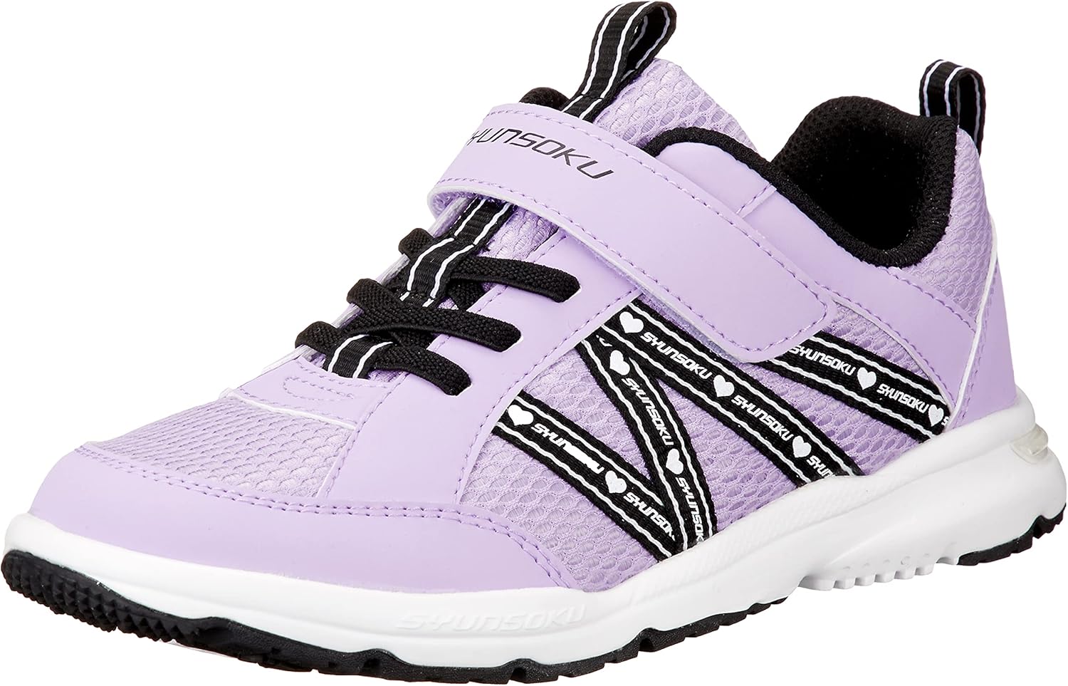 [シュンソク] スニーカー キッズ 女の子 子供靴 軽量 17~23cm 2E LEC 6670