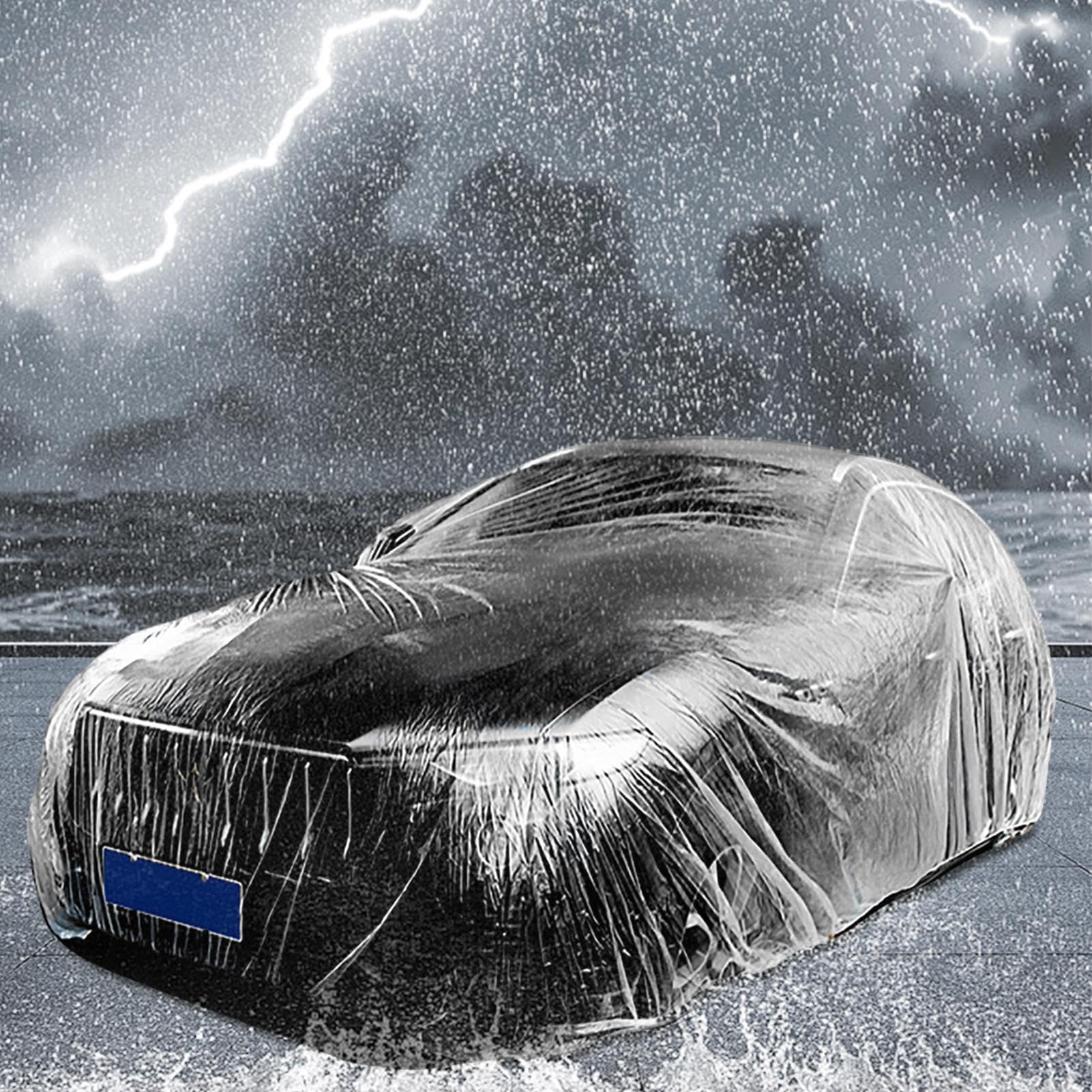 Clear Car Cover – Car Cover, Protective Coverr | Impermeable Film, Outdoor Vehicle Covers for Clears Shockproof Covers, Full Wind and Sun Protection