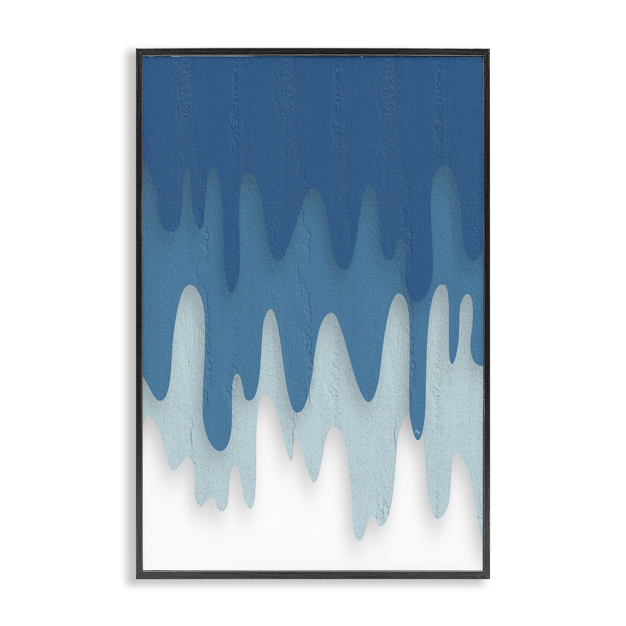 'Water Wave Fluid Contour'| Framed Giclee Art