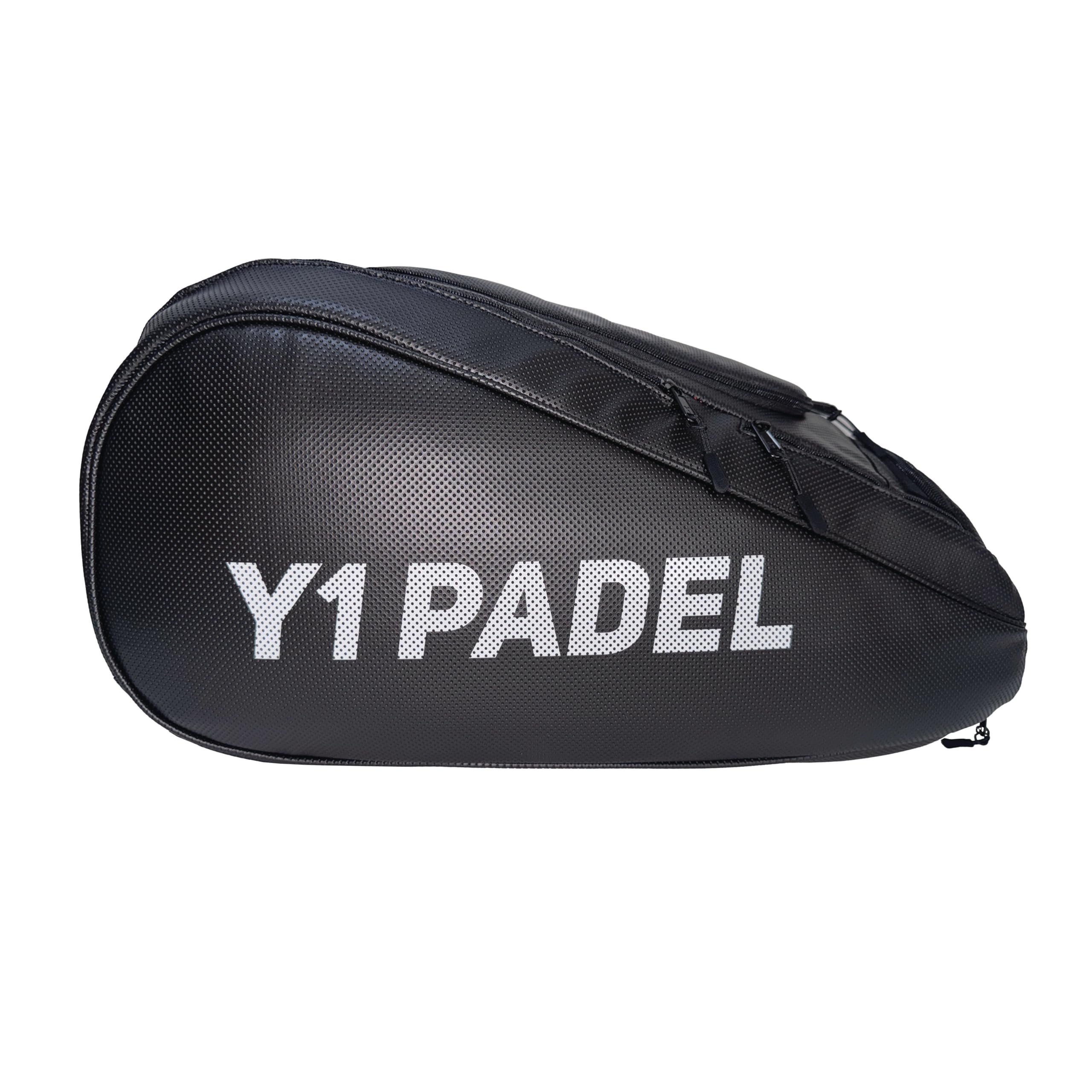 Y Y1 Premium Padel Bag – Borsa in pelle PU con scomparto termico per racchette, sezione scarpe ventilata, multi-scomparto per attrezzature, abbigliamento e accessori
