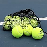 Teloon Pressureless Training Tennis Balls - 12/18 Pack with Mesh Bag, High Bounce for Beginners, Practice & Small Pets