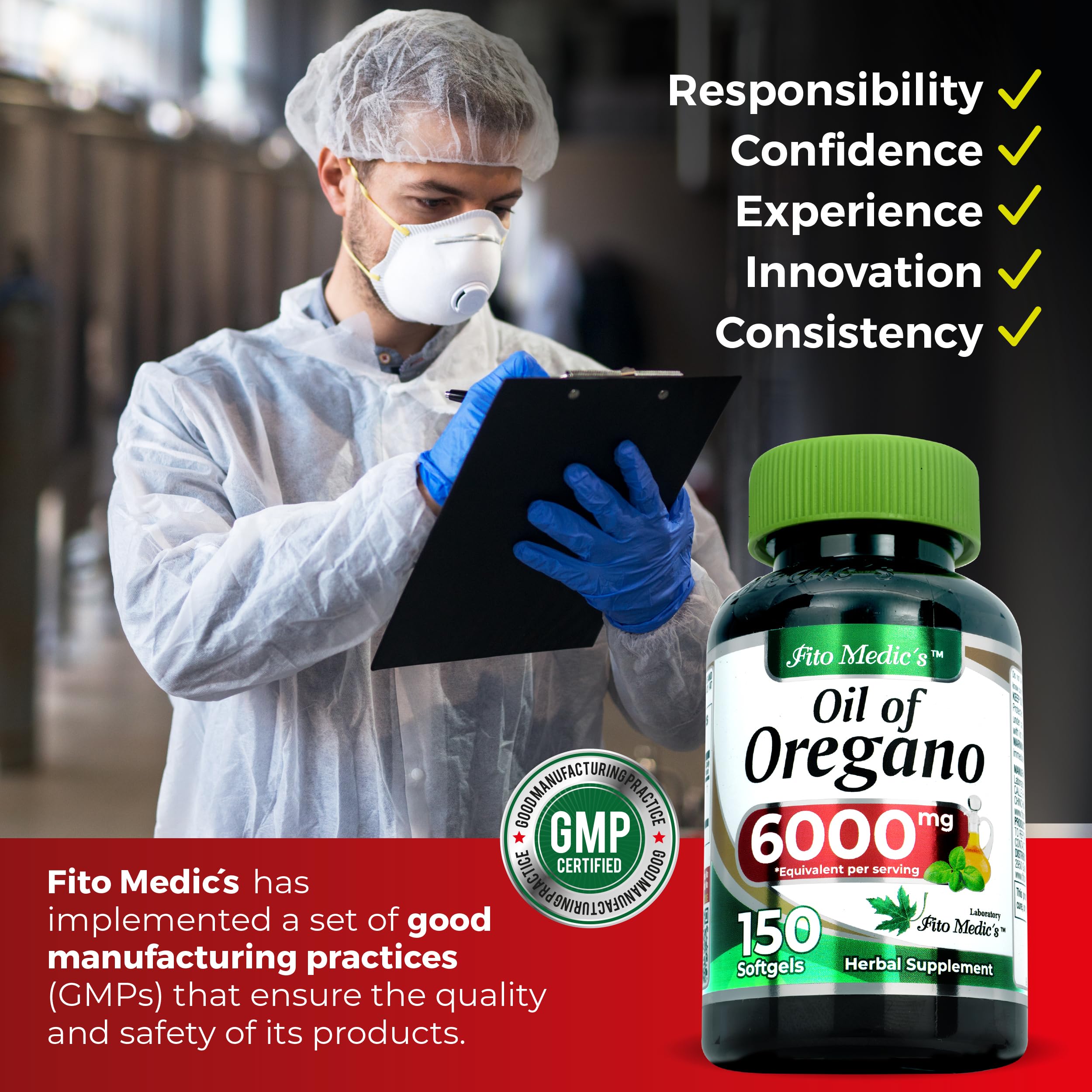 FITO MEDIC'S Lab | Oil of Oregano | 150 softgels | Oregano Oil | Herbal Supplement. — Amazon image 7