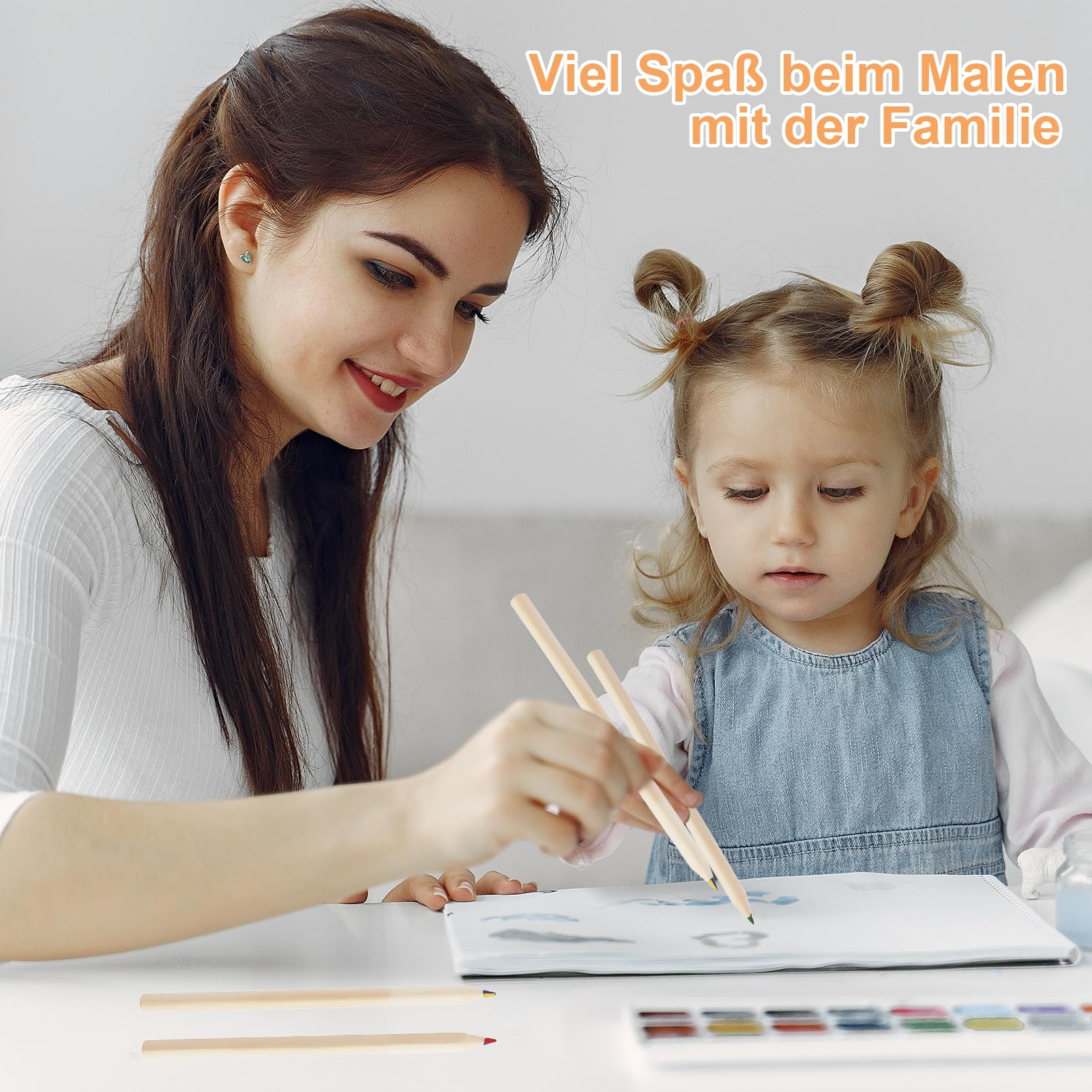 Set di 6 matite colorate, matite colorate arcobaleno per studenti e