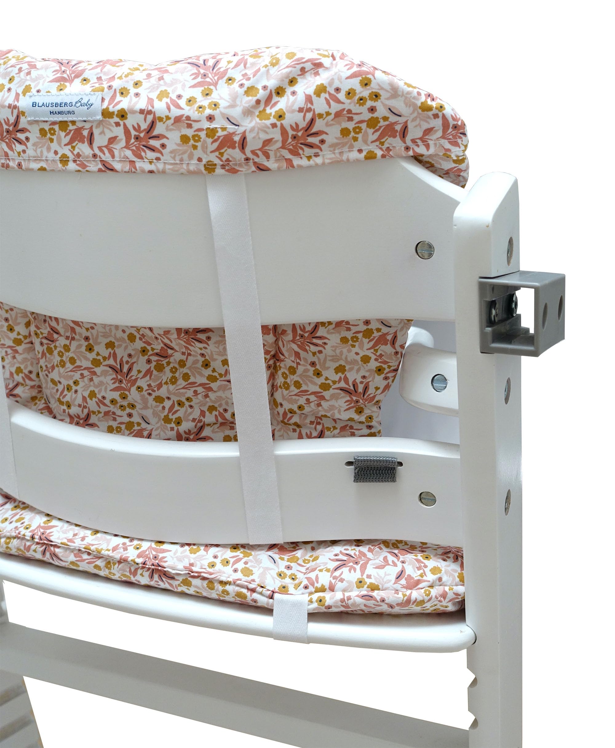 Blausberg Baby - Timba Sitzkissen Set ABWASCHBAR für Safety 1st Hochstuhl - Blumenwiese Rosa Beige
