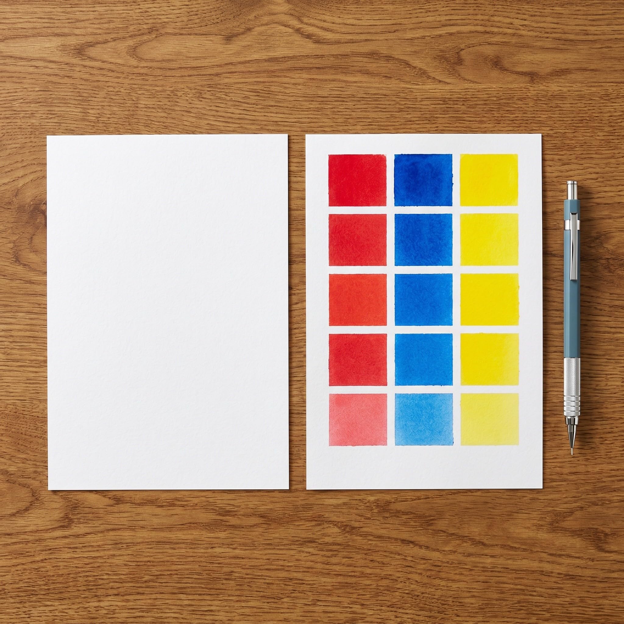Lurrose Lot de 80 feuilles de papier aquarelle : papier blanc pressé à froid, 300 g/m², format 13,7 x 19,6 cm, idéal pour le dessin et les loisirs créatifs, pour les artistes débutants et