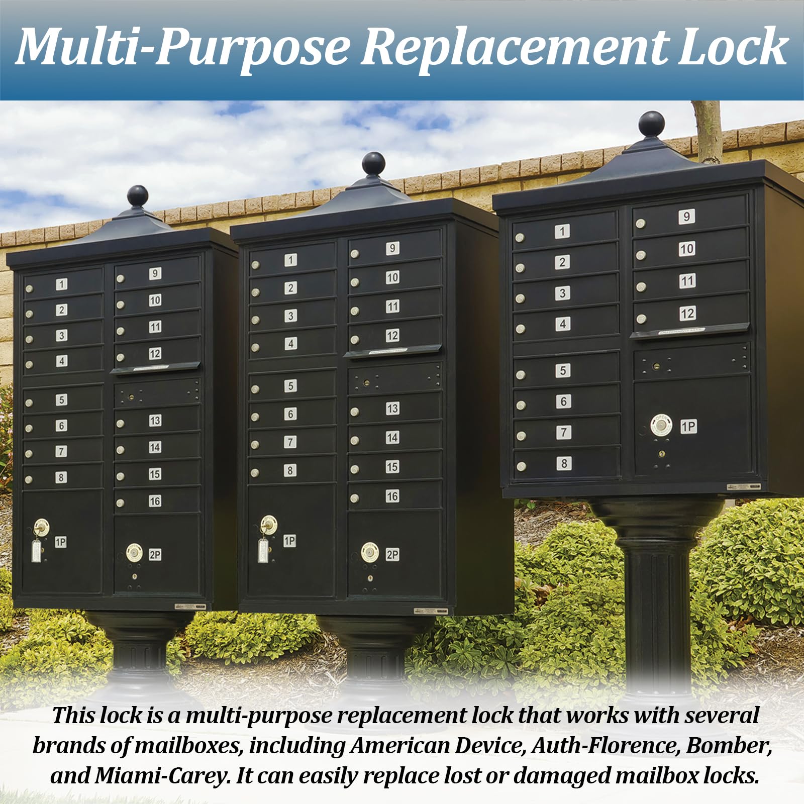 Amazon.com: VIDABTE Mailbox Lock Replacement for Almost All