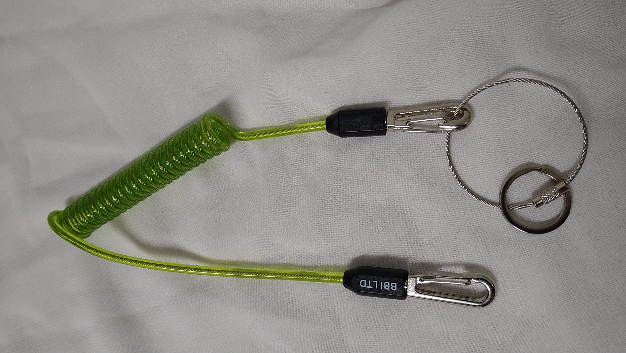 HI VIZ Tool Lanyard Tether 2Captive Carabiner Scaffolder Tools Safety Attachment | BBI Tool Safety Lanyard Tether Scaffold Builder Tools Protection
