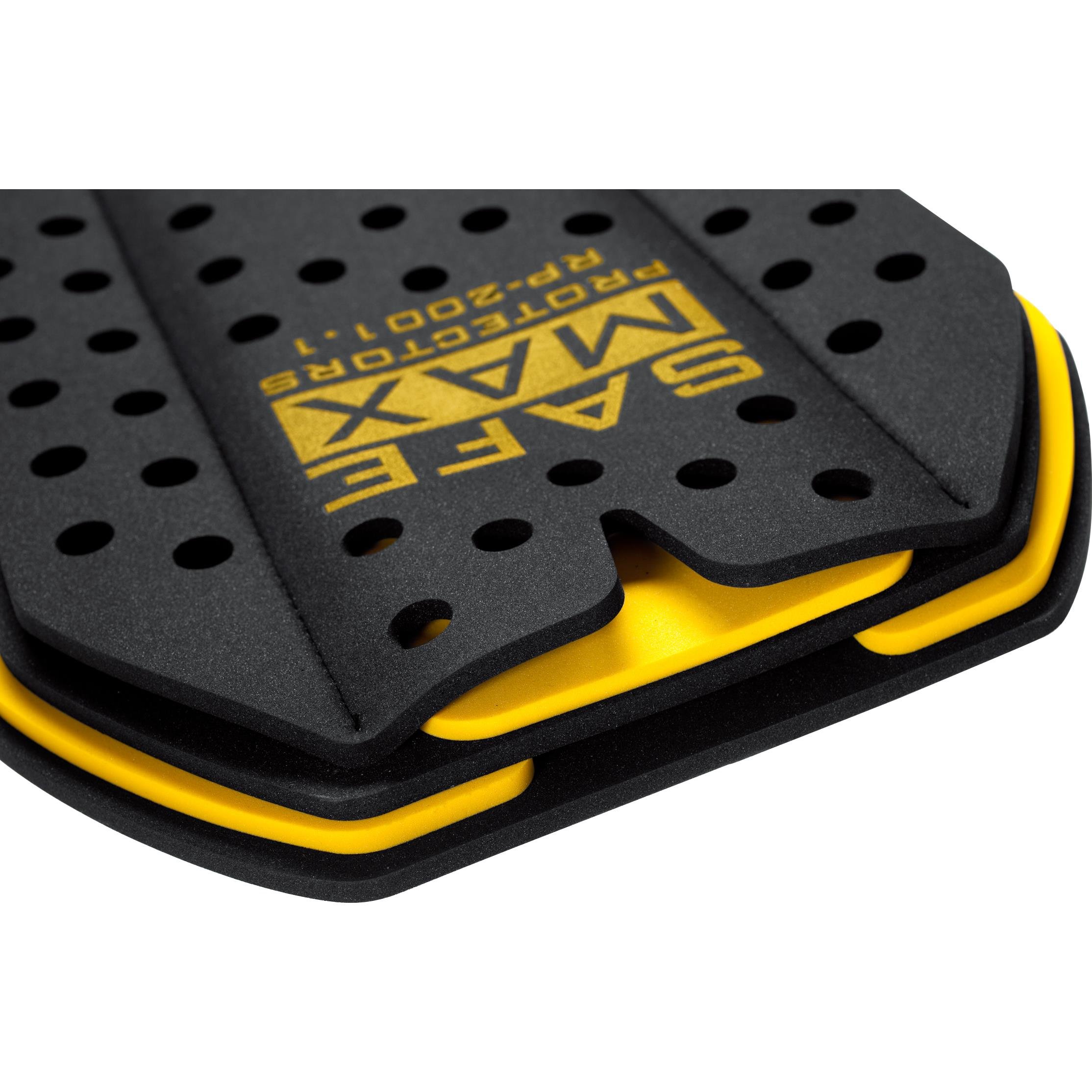 Safe Max® Insert de protection dorsale pour veste de moto Insert de protection dorsale RP-2001, 4 couches, jaune S, Unisexe, Multipurpose, toute l'année