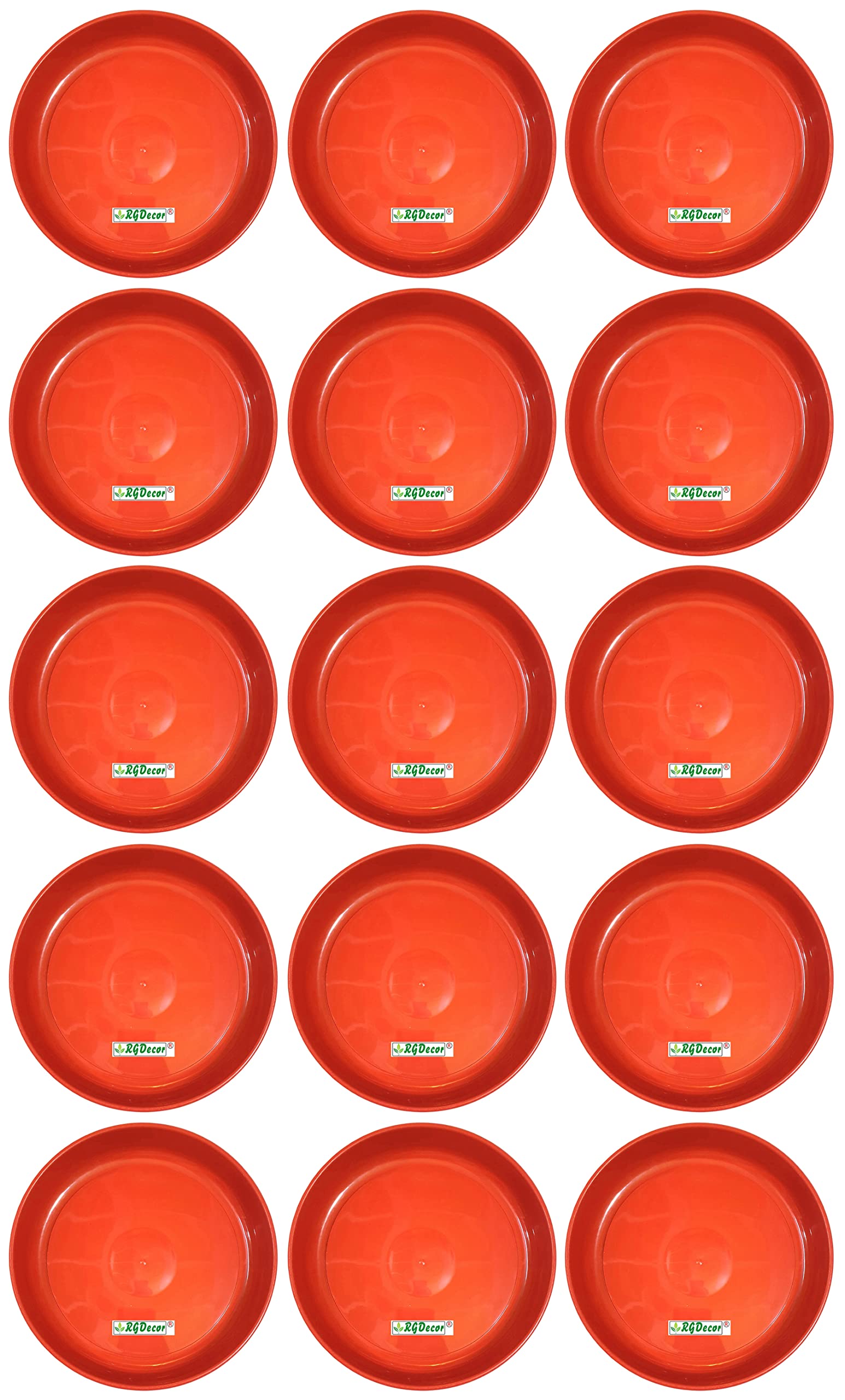 RGDECOR 6 Inches - 15 Pcs. - Red Bottom Pot Plates for Plants - Flower Pot Tray - Bottom Plate for Pots - Planter Plate - Plant Pot Tray Saucer - Flower Pot Base Plate - Plant Drip Tray (B0BPK3FTJ1) Amazon Price History, Amazon Price Tracker