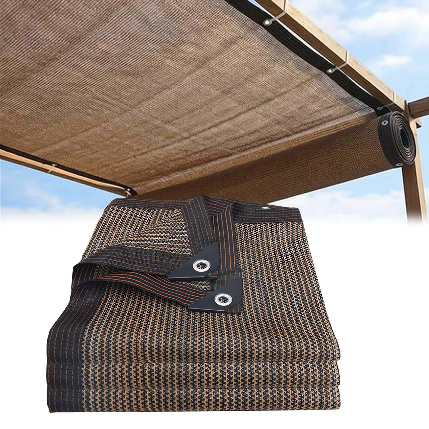 Shade Cloth 80% Sunblock Mesh Net with Eyelets Outdoor Garden,Shading Net