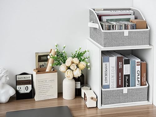 Miniatura 8 de StorageWorks Paquete de 3 contenedores de almacenamiento trapezoidales plegables con 3 contenedores de almacenamiento para armario