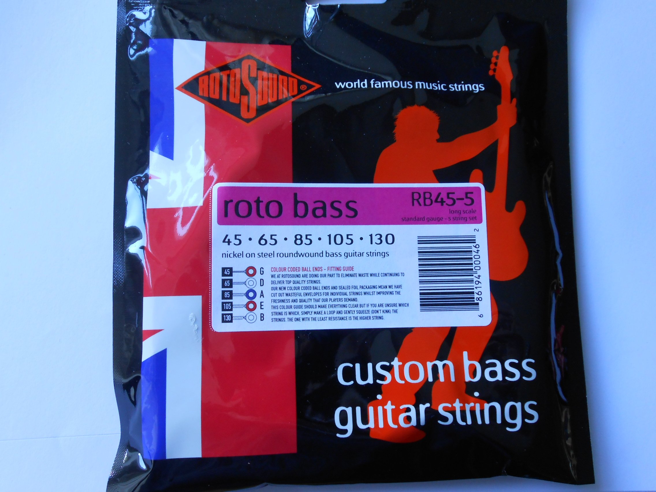 Amazon | ROTOSOUND RB45-5 Roto Bass Standard 5-Strings Set 45-130