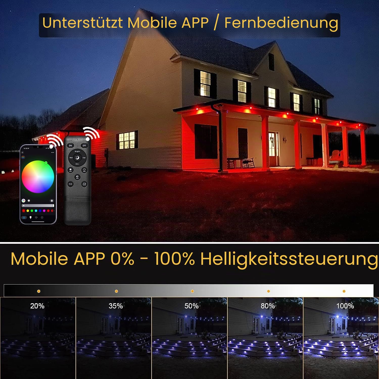 20er Set LED Bodeneinbauleuchten Aussen RGB Ø31mm WiFi Terrasse Einbaustrahler Led Terrassenbeleuchtung IP67 Wasserdicht mini LED spot Boden Licht mit Fernbedienung Kompatibel mit Alexa Google Home