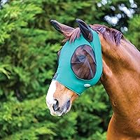 Vista 2 de WeatherBeeta Deluxe Stretch Bug Eye Saver con orejas, cazador/negro, completo