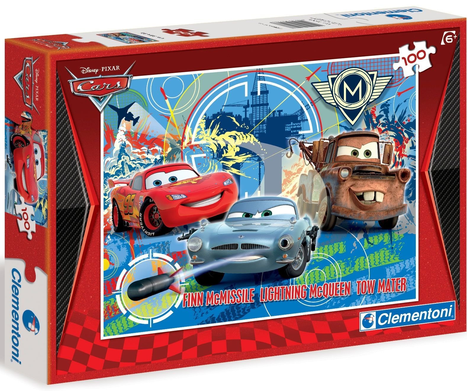 Clementoni Cars 2: Gran Prix 100pcs  Puzzle (Jigsaw Puzzle, Drawings, Cars 2, 7 Years (s), 8 Years (s), Italy)